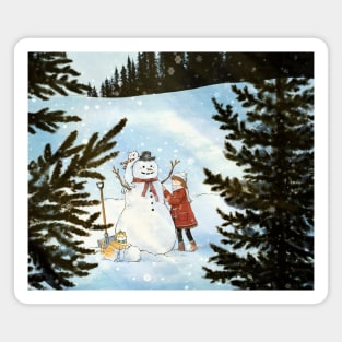 Snowman Magnet